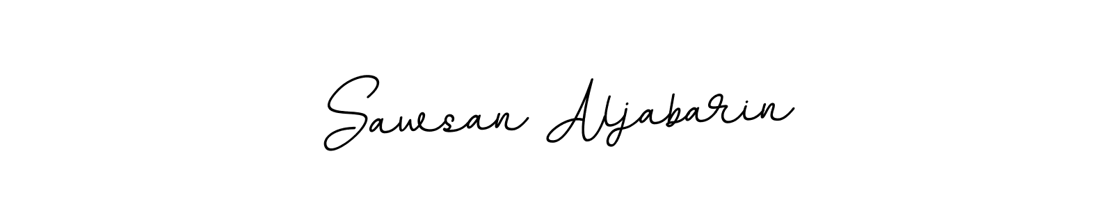 if you are searching for the best signature style for your name Sawsan Aljabarin. so please give up your signature search. here we have designed multiple signature styles  using BallpointsItalic-DORy9. Sawsan Aljabarin signature style 11 images and pictures png