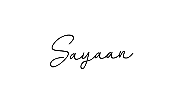 How to make Sayaan name signature. Use BallpointsItalic-DORy9 style for creating short signs online. This is the latest handwritten sign. Sayaan signature style 11 images and pictures png