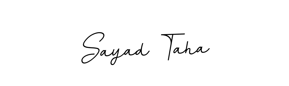 This is the best signature style for the Sayad Taha name. Also you like these signature font (BallpointsItalic-DORy9). Mix name signature. Sayad Taha signature style 11 images and pictures png