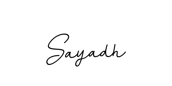 Make a beautiful signature design for name Sayadh. With this signature (BallpointsItalic-DORy9) style, you can create a handwritten signature for free. Sayadh signature style 11 images and pictures png