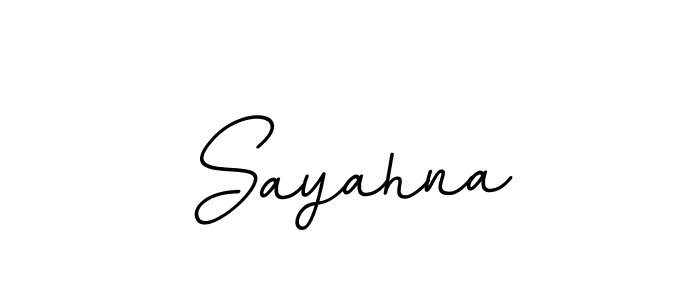 Design your own signature with our free online signature maker. With this signature software, you can create a handwritten (BallpointsItalic-DORy9) signature for name Sayahna. Sayahna signature style 11 images and pictures png