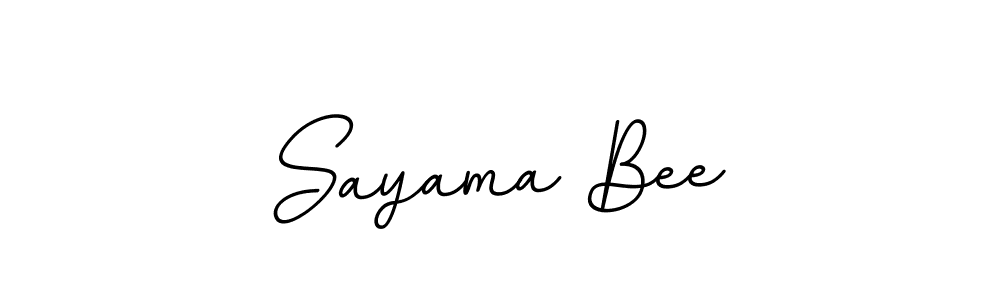 Design your own signature with our free online signature maker. With this signature software, you can create a handwritten (BallpointsItalic-DORy9) signature for name Sayama Bee. Sayama Bee signature style 11 images and pictures png