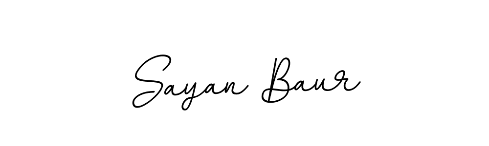 The best way (BallpointsItalic-DORy9) to make a short signature is to pick only two or three words in your name. The name Sayan Baur include a total of six letters. For converting this name. Sayan Baur signature style 11 images and pictures png