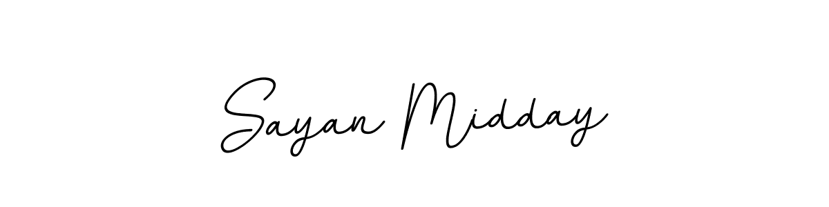 Create a beautiful signature design for name Sayan Midday. With this signature (BallpointsItalic-DORy9) fonts, you can make a handwritten signature for free. Sayan Midday signature style 11 images and pictures png