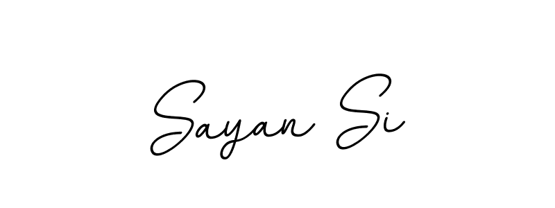 Design your own signature with our free online signature maker. With this signature software, you can create a handwritten (BallpointsItalic-DORy9) signature for name Sayan Si. Sayan Si signature style 11 images and pictures png