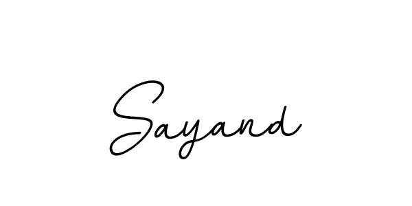 How to make Sayand signature? BallpointsItalic-DORy9 is a professional autograph style. Create handwritten signature for Sayand name. Sayand signature style 11 images and pictures png