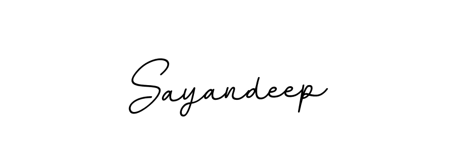 Create a beautiful signature design for name Sayandeep. With this signature (BallpointsItalic-DORy9) fonts, you can make a handwritten signature for free. Sayandeep signature style 11 images and pictures png