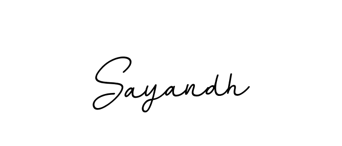 The best way (BallpointsItalic-DORy9) to make a short signature is to pick only two or three words in your name. The name Sayandh include a total of six letters. For converting this name. Sayandh signature style 11 images and pictures png