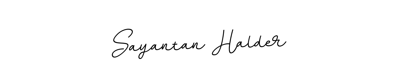 Design your own signature with our free online signature maker. With this signature software, you can create a handwritten (BallpointsItalic-DORy9) signature for name Sayantan Halder. Sayantan Halder signature style 11 images and pictures png