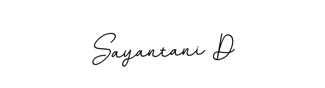 Use a signature maker to create a handwritten signature online. With this signature software, you can design (BallpointsItalic-DORy9) your own signature for name Sayantani D. Sayantani D signature style 11 images and pictures png