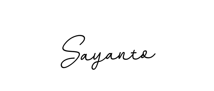 How to make Sayanto signature? BallpointsItalic-DORy9 is a professional autograph style. Create handwritten signature for Sayanto name. Sayanto signature style 11 images and pictures png