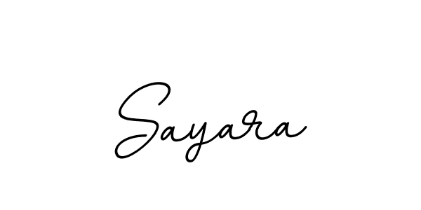 How to make Sayara name signature. Use BallpointsItalic-DORy9 style for creating short signs online. This is the latest handwritten sign. Sayara signature style 11 images and pictures png