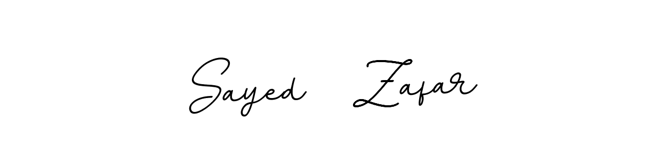 Design your own signature with our free online signature maker. With this signature software, you can create a handwritten (BallpointsItalic-DORy9) signature for name Sayed   Zafar. Sayed   Zafar signature style 11 images and pictures png