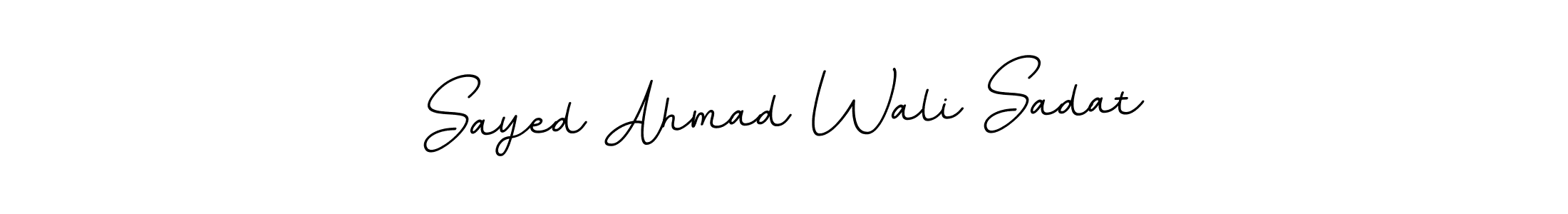 The best way (BallpointsItalic-DORy9) to make a short signature is to pick only two or three words in your name. The name Sayed Ahmad Wali Sadat include a total of six letters. For converting this name. Sayed Ahmad Wali Sadat signature style 11 images and pictures png