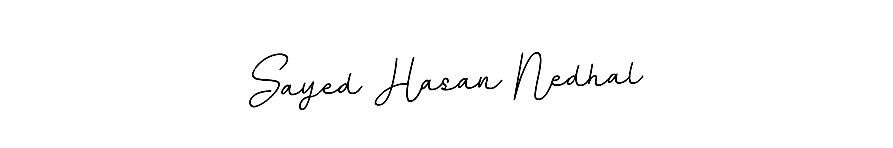 Sayed Hasan Nedhal stylish signature style. Best Handwritten Sign (BallpointsItalic-DORy9) for my name. Handwritten Signature Collection Ideas for my name Sayed Hasan Nedhal. Sayed Hasan Nedhal signature style 11 images and pictures png