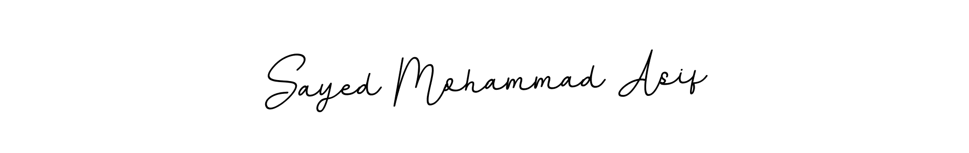 Create a beautiful signature design for name Sayed Mohammad Asif. With this signature (BallpointsItalic-DORy9) fonts, you can make a handwritten signature for free. Sayed Mohammad Asif signature style 11 images and pictures png