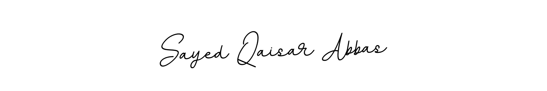 Make a beautiful signature design for name Sayed Qaisar Abbas. With this signature (BallpointsItalic-DORy9) style, you can create a handwritten signature for free. Sayed Qaisar Abbas signature style 11 images and pictures png