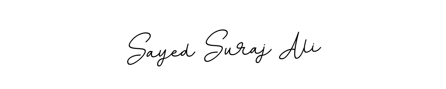 Design your own signature with our free online signature maker. With this signature software, you can create a handwritten (BallpointsItalic-DORy9) signature for name Sayed Suraj Ali. Sayed Suraj Ali signature style 11 images and pictures png