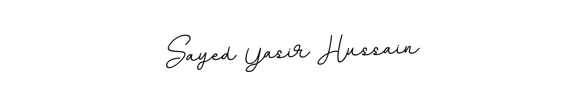 It looks lik you need a new signature style for name Sayed Yasir Hussain. Design unique handwritten (BallpointsItalic-DORy9) signature with our free signature maker in just a few clicks. Sayed Yasir Hussain signature style 11 images and pictures png
