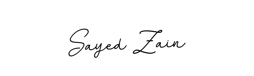 You should practise on your own different ways (BallpointsItalic-DORy9) to write your name (Sayed Zain) in signature. don't let someone else do it for you. Sayed Zain signature style 11 images and pictures png