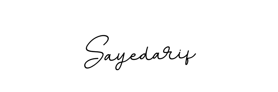 The best way (BallpointsItalic-DORy9) to make a short signature is to pick only two or three words in your name. The name Sayedarif include a total of six letters. For converting this name. Sayedarif signature style 11 images and pictures png