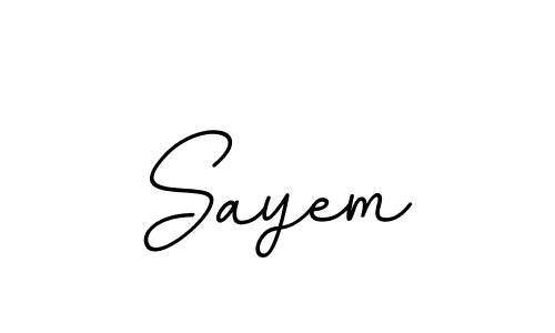 How to make Sayem signature? BallpointsItalic-DORy9 is a professional autograph style. Create handwritten signature for Sayem name. Sayem signature style 11 images and pictures png
