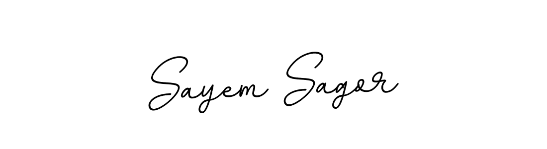 Sayem Sagor stylish signature style. Best Handwritten Sign (BallpointsItalic-DORy9) for my name. Handwritten Signature Collection Ideas for my name Sayem Sagor. Sayem Sagor signature style 11 images and pictures png