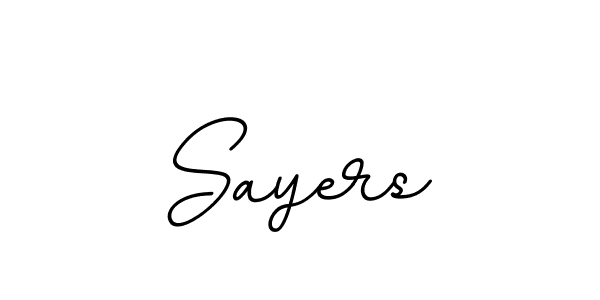 You should practise on your own different ways (BallpointsItalic-DORy9) to write your name (Sayers) in signature. don't let someone else do it for you. Sayers signature style 11 images and pictures png