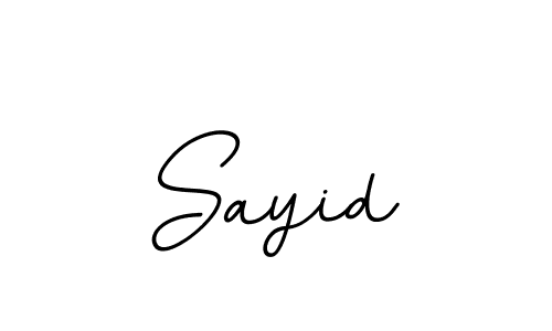 Design your own signature with our free online signature maker. With this signature software, you can create a handwritten (BallpointsItalic-DORy9) signature for name Sayid. Sayid signature style 11 images and pictures png