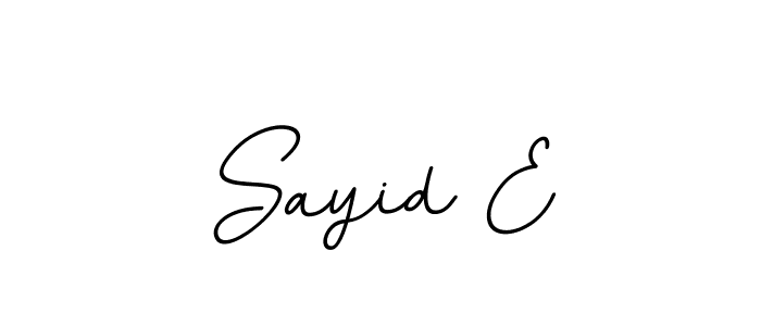 if you are searching for the best signature style for your name Sayid E. so please give up your signature search. here we have designed multiple signature styles  using BallpointsItalic-DORy9. Sayid E signature style 11 images and pictures png