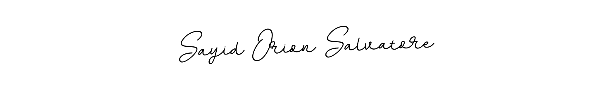 Create a beautiful signature design for name Sayid Orion Salvatore. With this signature (BallpointsItalic-DORy9) fonts, you can make a handwritten signature for free. Sayid Orion Salvatore signature style 11 images and pictures png