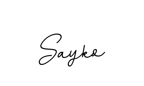 Also You can easily find your signature by using the search form. We will create Sayko name handwritten signature images for you free of cost using BallpointsItalic-DORy9 sign style. Sayko signature style 11 images and pictures png