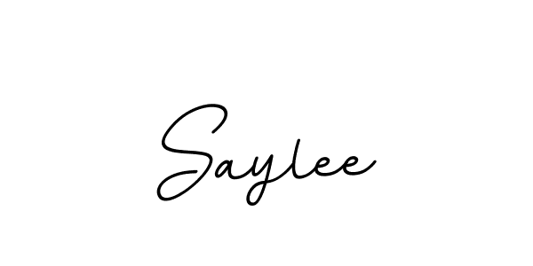 The best way (BallpointsItalic-DORy9) to make a short signature is to pick only two or three words in your name. The name Saylee include a total of six letters. For converting this name. Saylee signature style 11 images and pictures png