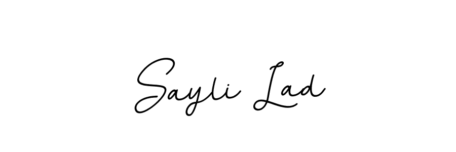Sayli Lad stylish signature style. Best Handwritten Sign (BallpointsItalic-DORy9) for my name. Handwritten Signature Collection Ideas for my name Sayli Lad. Sayli Lad signature style 11 images and pictures png