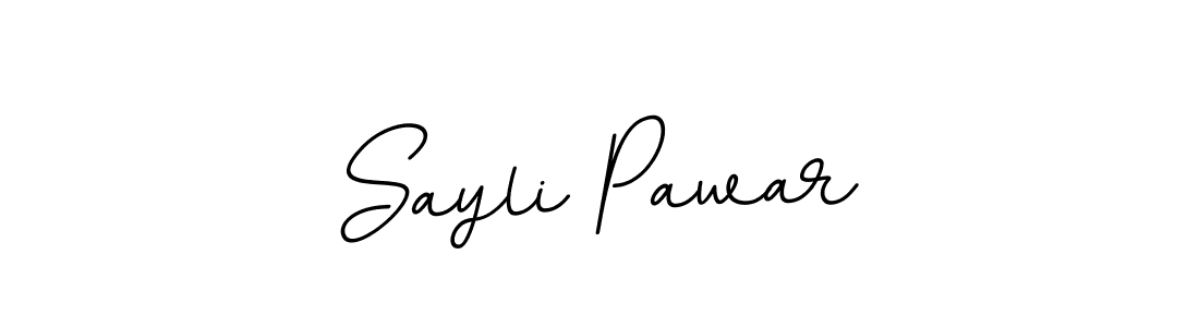 Design your own signature with our free online signature maker. With this signature software, you can create a handwritten (BallpointsItalic-DORy9) signature for name Sayli Pawar. Sayli Pawar signature style 11 images and pictures png