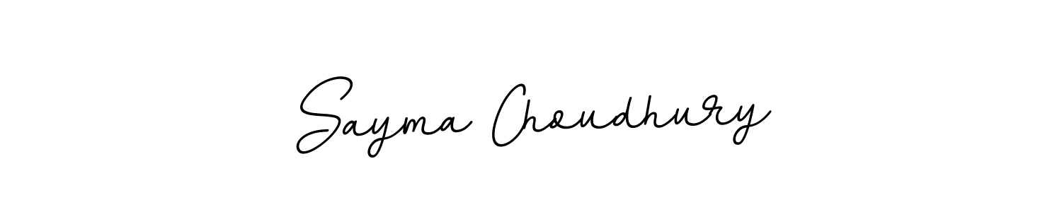 It looks lik you need a new signature style for name Sayma Choudhury. Design unique handwritten (BallpointsItalic-DORy9) signature with our free signature maker in just a few clicks. Sayma Choudhury signature style 11 images and pictures png