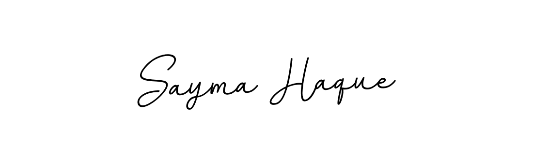 Make a beautiful signature design for name Sayma Haque. Use this online signature maker to create a handwritten signature for free. Sayma Haque signature style 11 images and pictures png