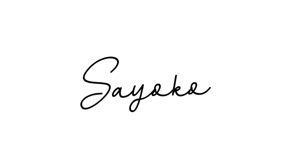 Sayoko stylish signature style. Best Handwritten Sign (BallpointsItalic-DORy9) for my name. Handwritten Signature Collection Ideas for my name Sayoko. Sayoko signature style 11 images and pictures png