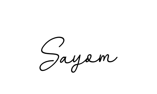 Make a beautiful signature design for name Sayom. Use this online signature maker to create a handwritten signature for free. Sayom signature style 11 images and pictures png