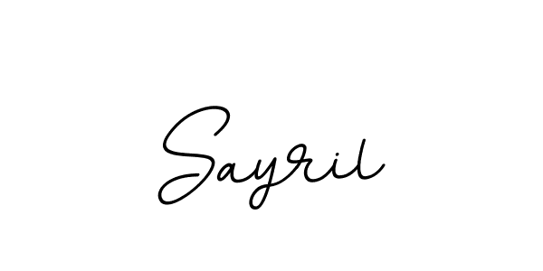 BallpointsItalic-DORy9 is a professional signature style that is perfect for those who want to add a touch of class to their signature. It is also a great choice for those who want to make their signature more unique. Get Sayril name to fancy signature for free. Sayril signature style 11 images and pictures png