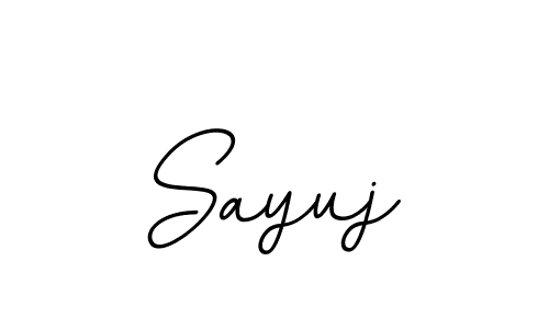 Create a beautiful signature design for name Sayuj. With this signature (BallpointsItalic-DORy9) fonts, you can make a handwritten signature for free. Sayuj signature style 11 images and pictures png