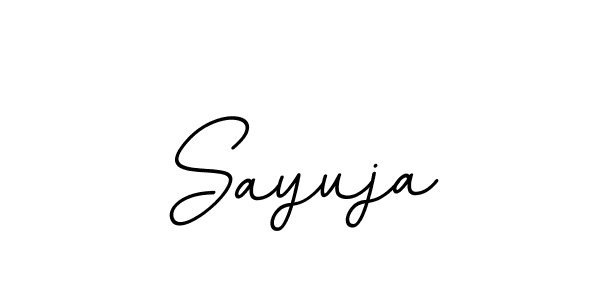Create a beautiful signature design for name Sayuja. With this signature (BallpointsItalic-DORy9) fonts, you can make a handwritten signature for free. Sayuja signature style 11 images and pictures png