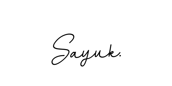 Sayuk. stylish signature style. Best Handwritten Sign (BallpointsItalic-DORy9) for my name. Handwritten Signature Collection Ideas for my name Sayuk.. Sayuk. signature style 11 images and pictures png