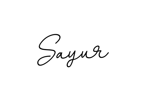 How to make Sayur name signature. Use BallpointsItalic-DORy9 style for creating short signs online. This is the latest handwritten sign. Sayur signature style 11 images and pictures png