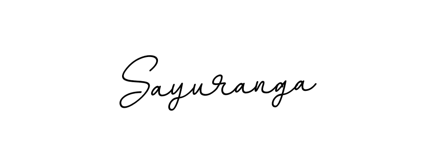 Use a signature maker to create a handwritten signature online. With this signature software, you can design (BallpointsItalic-DORy9) your own signature for name Sayuranga. Sayuranga signature style 11 images and pictures png