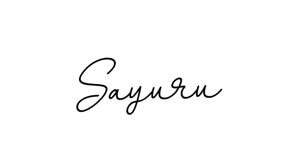 Make a beautiful signature design for name Sayuru. With this signature (BallpointsItalic-DORy9) style, you can create a handwritten signature for free. Sayuru signature style 11 images and pictures png