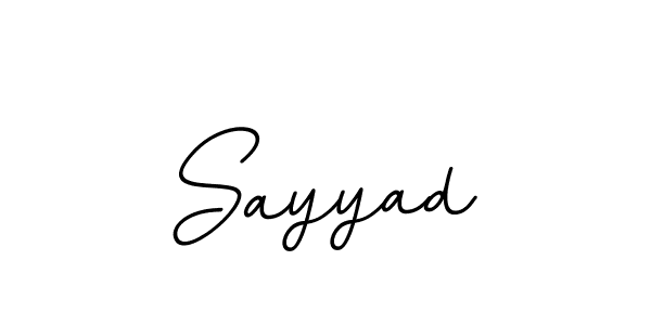 Design your own signature with our free online signature maker. With this signature software, you can create a handwritten (BallpointsItalic-DORy9) signature for name Sayyad. Sayyad signature style 11 images and pictures png