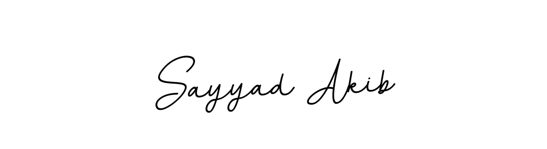 The best way (BallpointsItalic-DORy9) to make a short signature is to pick only two or three words in your name. The name Sayyad Akib include a total of six letters. For converting this name. Sayyad Akib signature style 11 images and pictures png