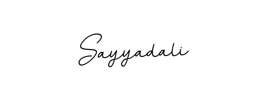 Create a beautiful signature design for name Sayyadali. With this signature (BallpointsItalic-DORy9) fonts, you can make a handwritten signature for free. Sayyadali signature style 11 images and pictures png