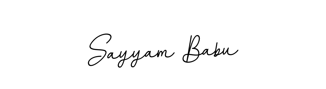 Similarly BallpointsItalic-DORy9 is the best handwritten signature design. Signature creator online .You can use it as an online autograph creator for name Sayyam Babu. Sayyam Babu signature style 11 images and pictures png
